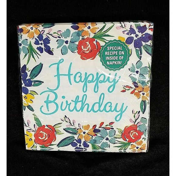 Pioneer Woman Tin napkins cake candles & server - Picture 8 of 8